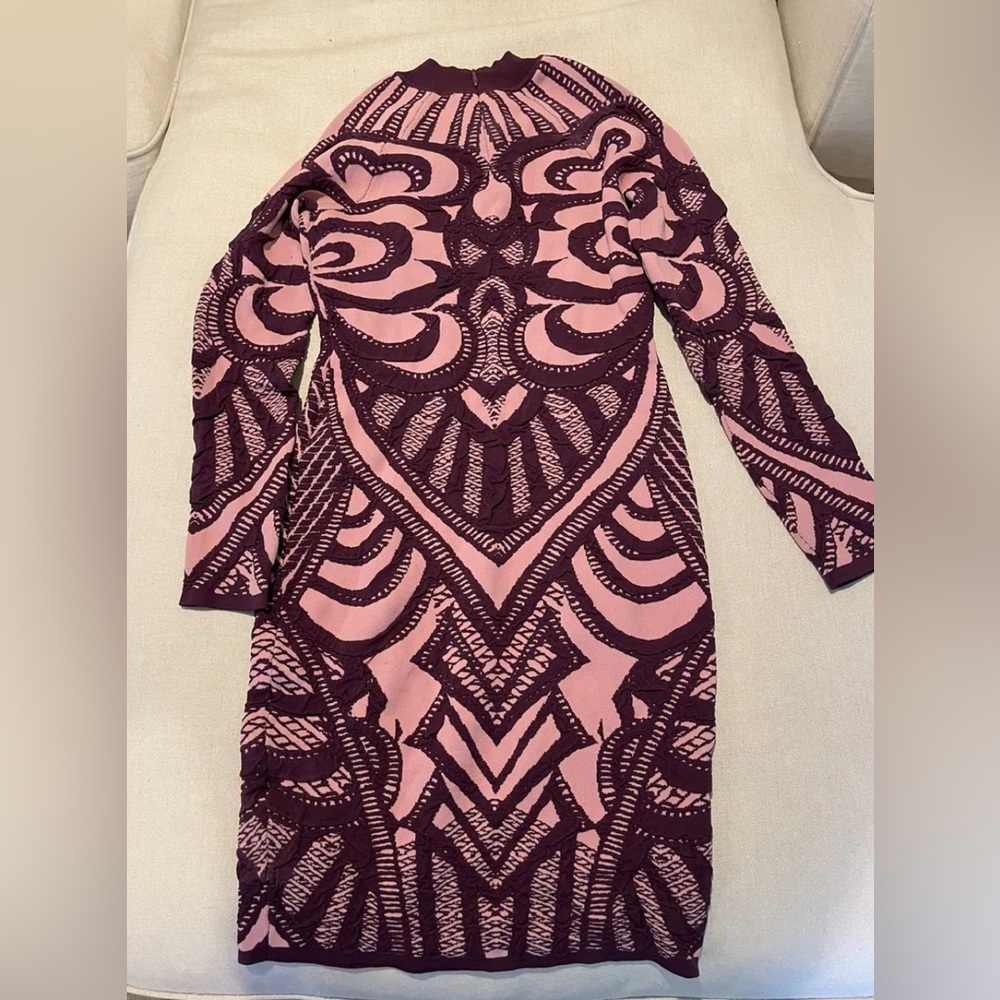 WOW Couture Knitted Bandage Dress in Jacquard size L